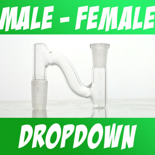 Scientific Lab Glass Dropdown Drop Down Adapter Male To Female 10mm 14mm 18mm