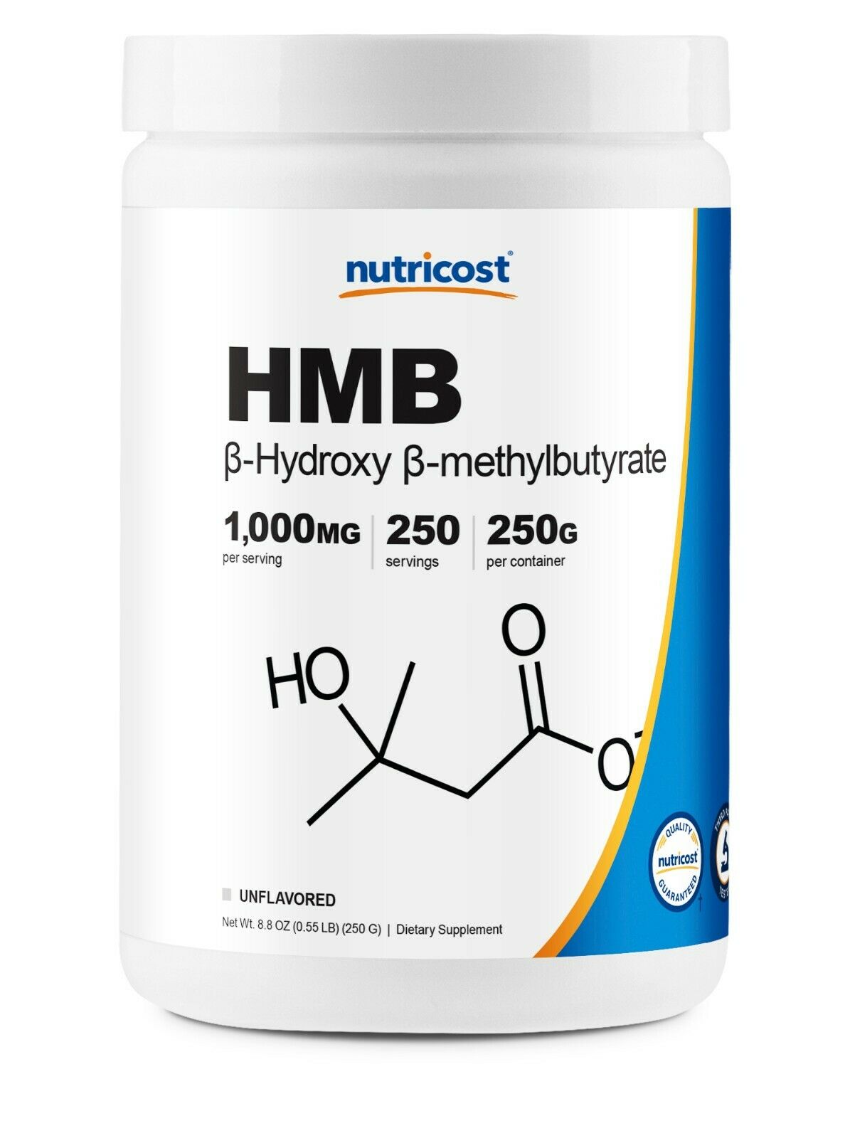 Nutricost Hmb Powder (beta-hydroxy Beta-methylbutyric) 250 Grams