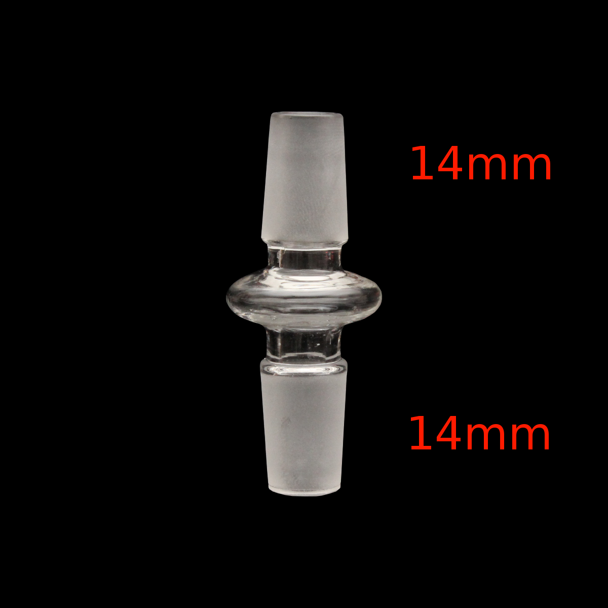 14mm Male To 14mm Male Glass Adapter
