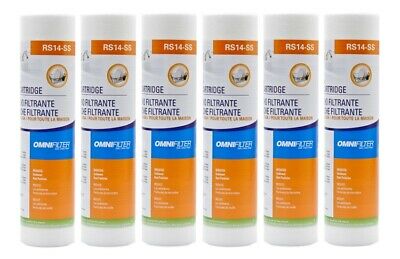 Omnifilter Rs14-ss 10 Micron 10 X 2.5 Comparable Sediment Water Filter 6 Pack