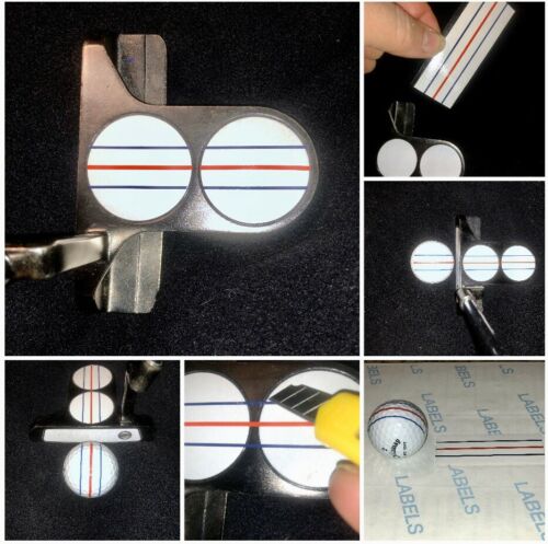 Odyssey Triple Track Designed Vinyl Decal For Any Putter/2-ball White Background