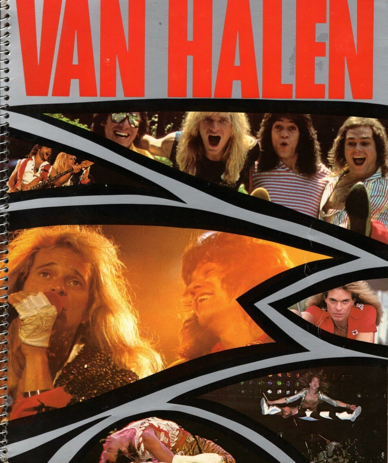 Van Halen 1984 Tour Concert Spiral Program Book-david Lee Roth~eddie Van Halen