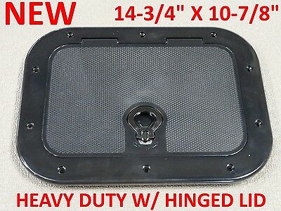 New Boat Access Hatch 14-3/4" X 10-7/8" Heavy Duty Hinged Lid Water Tight 12795b